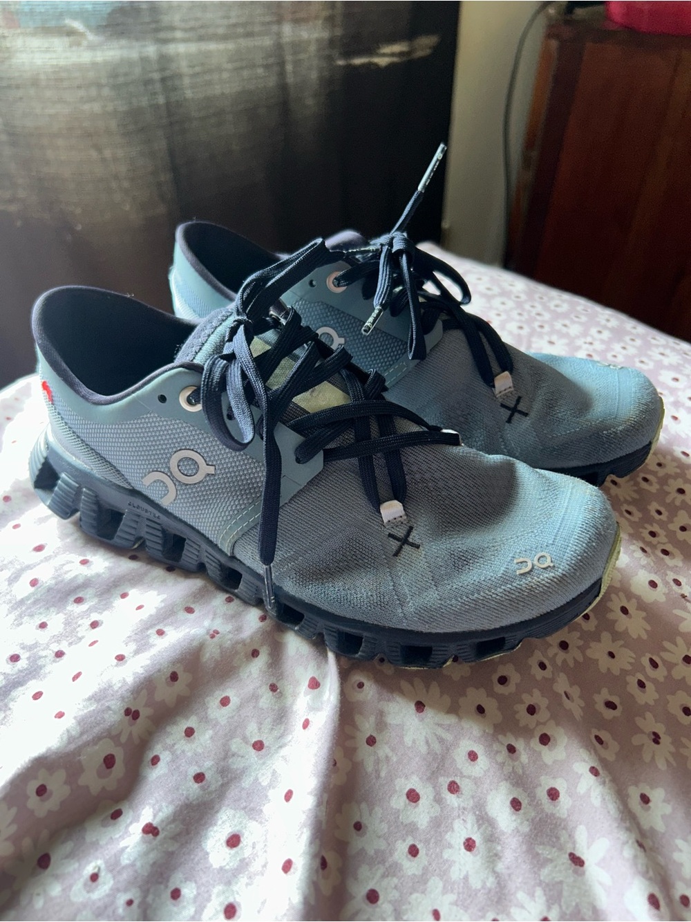On Running Cloud Athletic Shoes in Light Blue